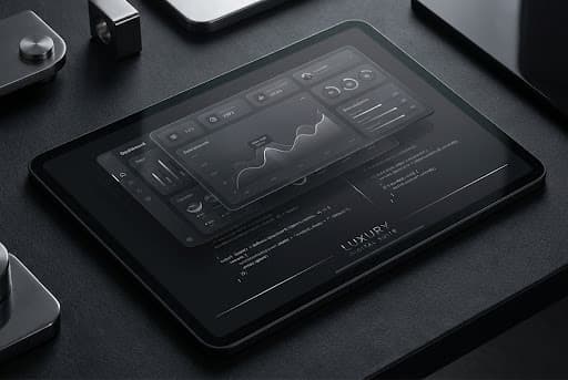 A premium, luxury editorial-style digital product visual.